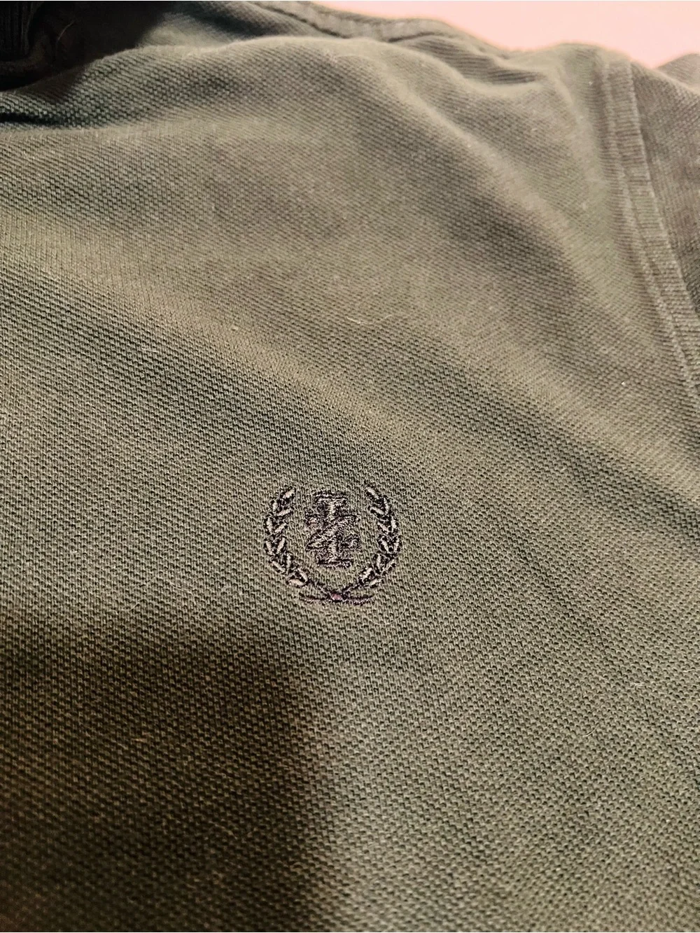 IZOD Silk Wash Dark Olive Green Polo Shirt Men’s Small
